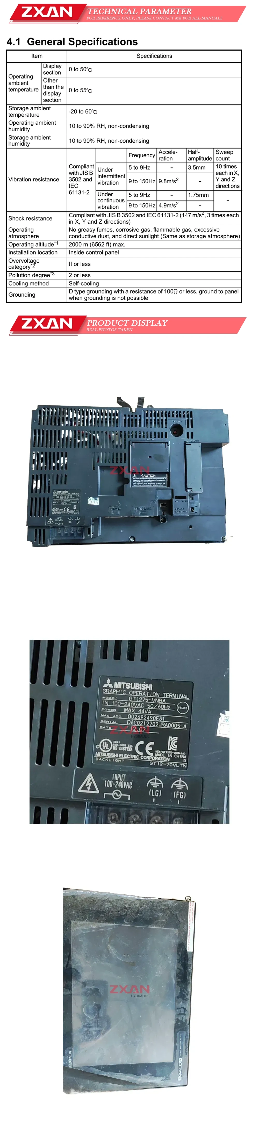 Mitsubishi GT1275-VNBA Description