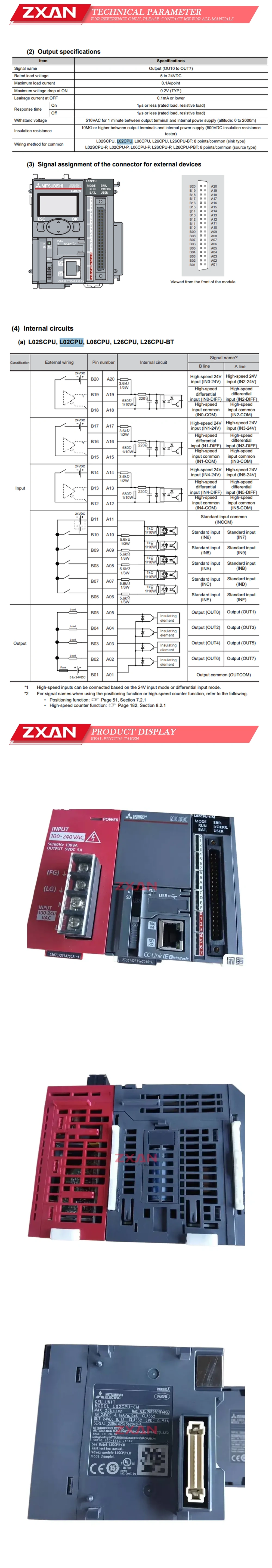 Mitsubishi L02CPU-CM Description