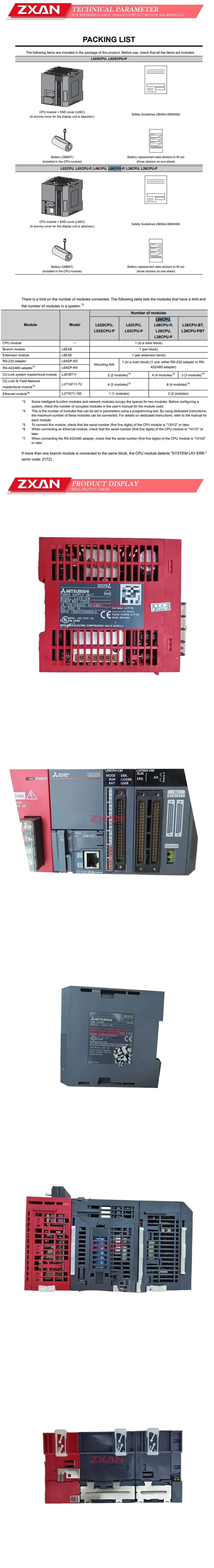 Mitsubishi L06CPU-CM Description