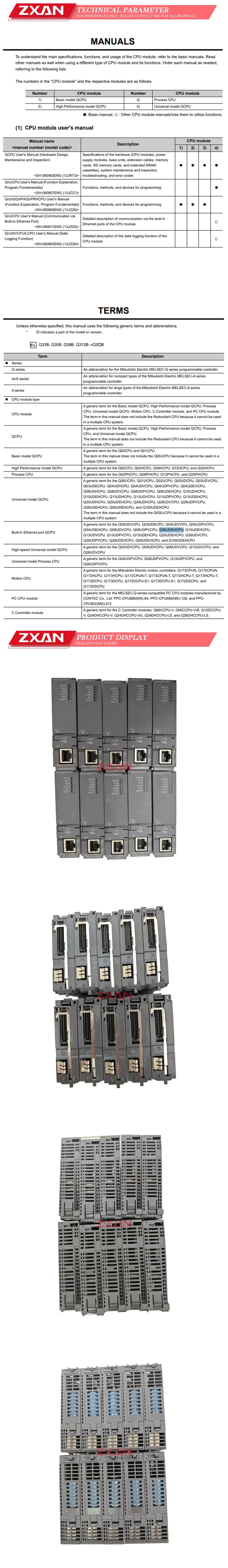 Mitsubishi Q06UDEHCPU Description