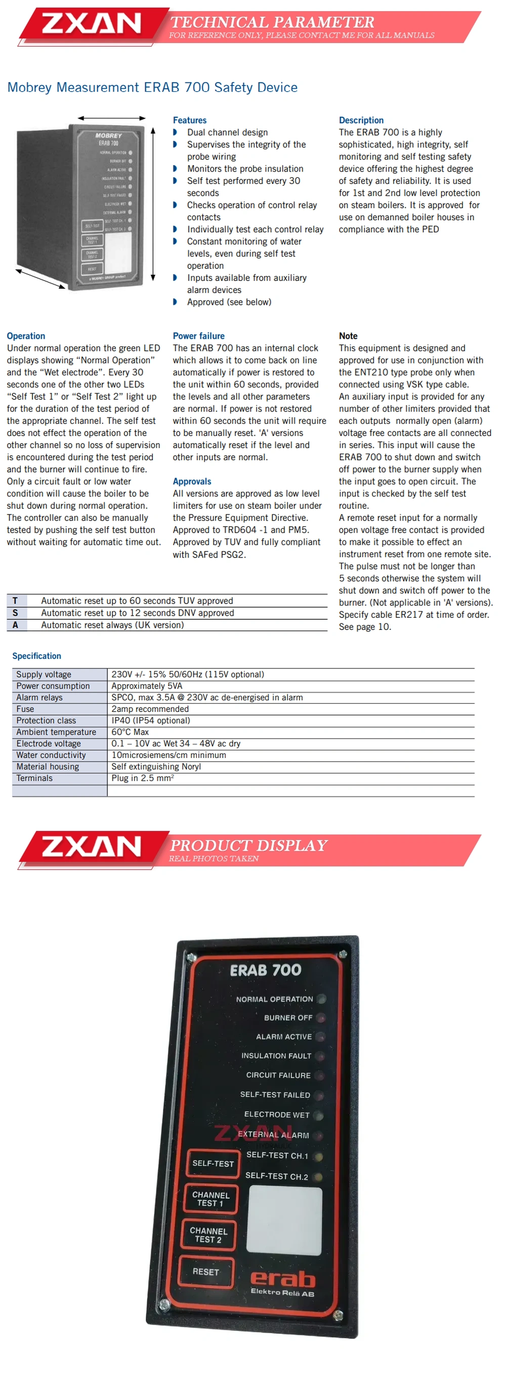 Mobrey ERAB 700 Description