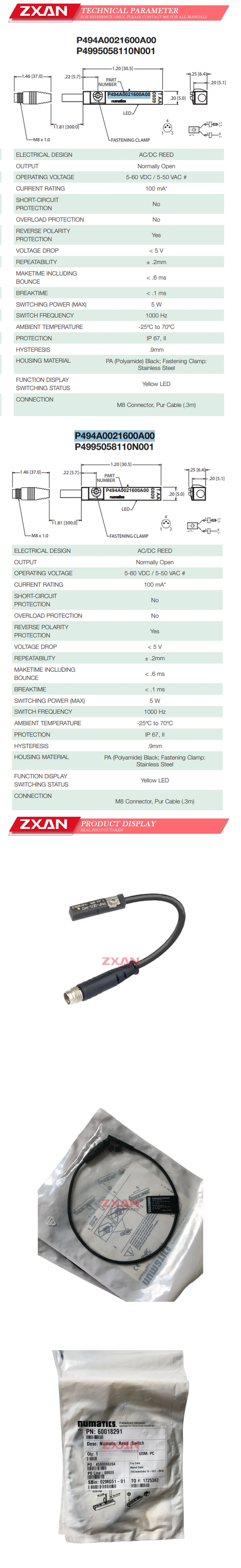 Numatics P494A0021600A00 Description