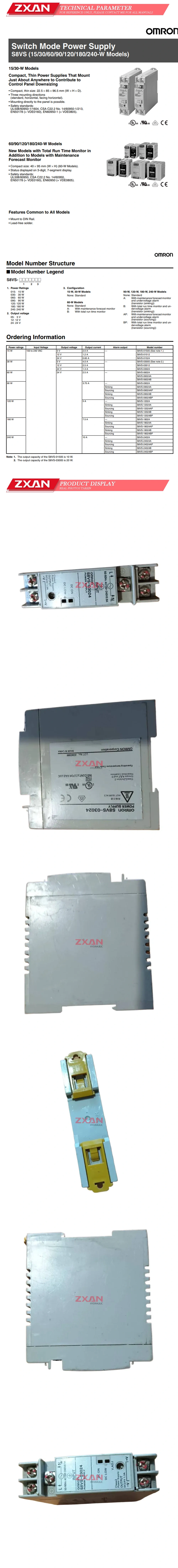 OMRON S8VS-03024 Description