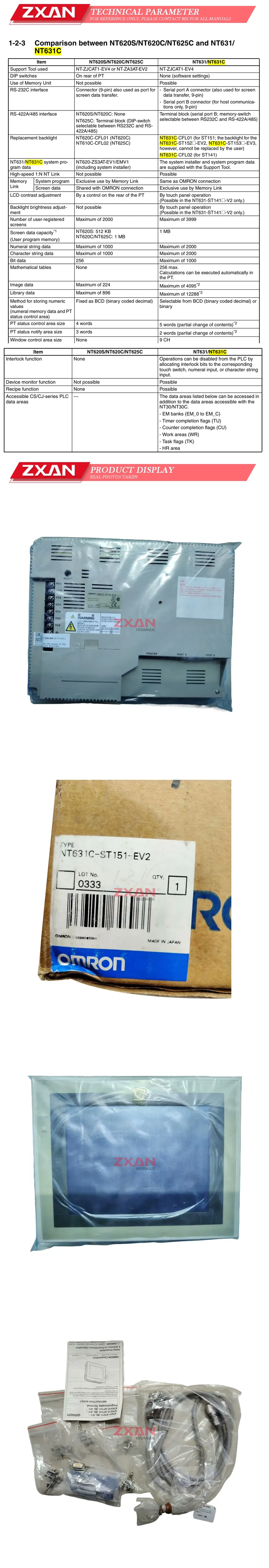 Omron NT631C-ST151-EV2 Description