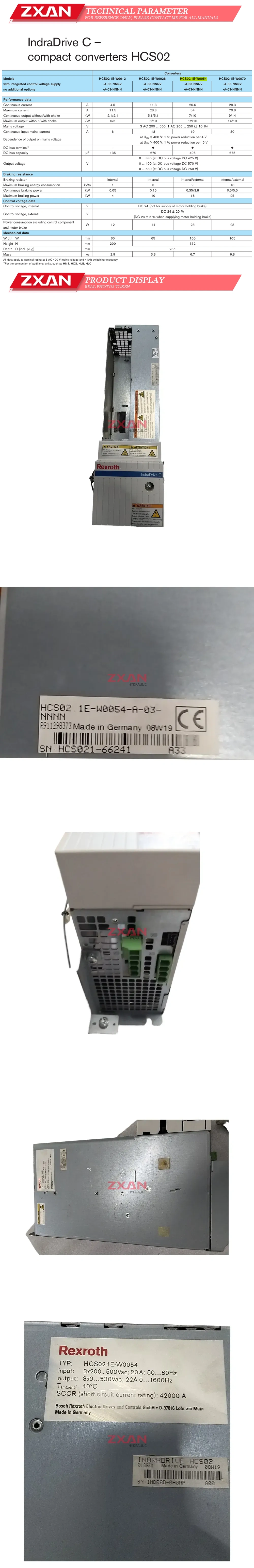 Rexroth HCS02.1E-W0054-A-03-NNNN Description