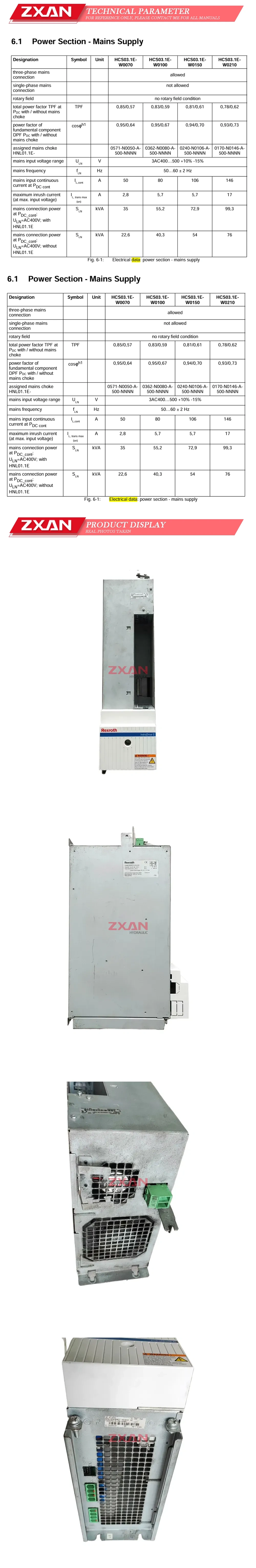 Rexroth HCS03.1E-W0070-A-05-NNBV Description