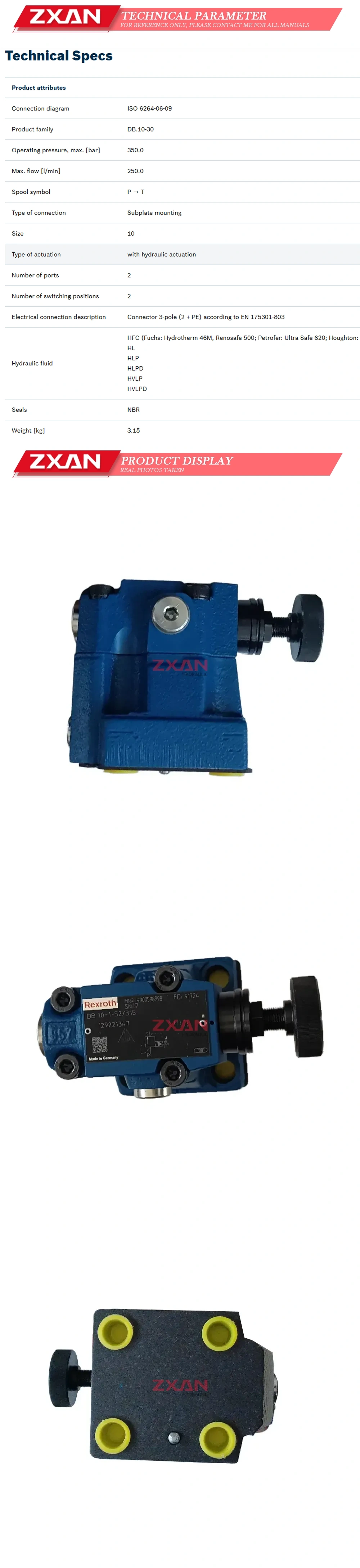 Rexroth R900598998 DB 10-1-52/315 Description