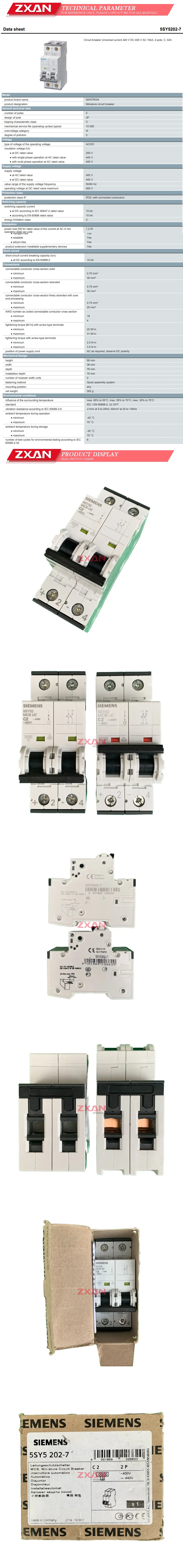 SIEMENS 5SY5202-7 Description