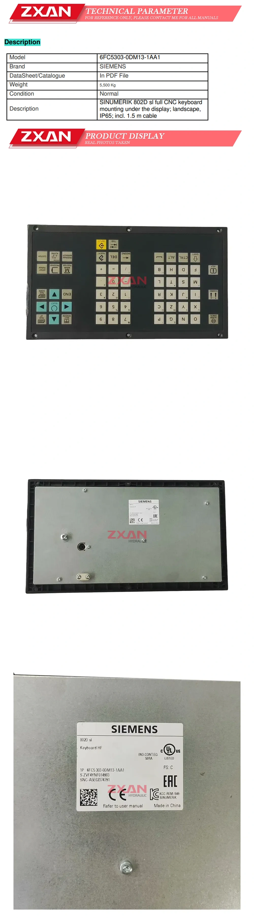 SIEMENS 6FC5303-0DM13-1AA1 Description