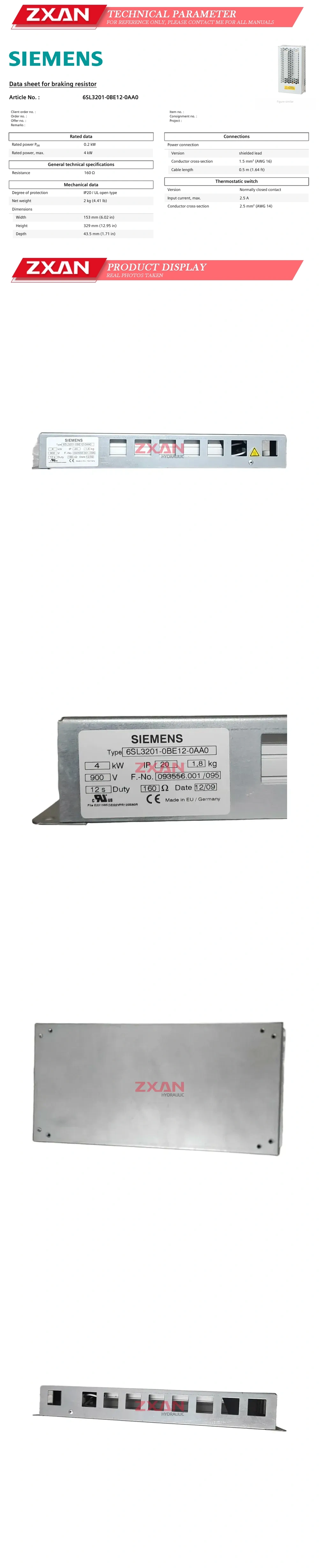 SIEMENS 6SL3201-0BE12-0AA0 Description