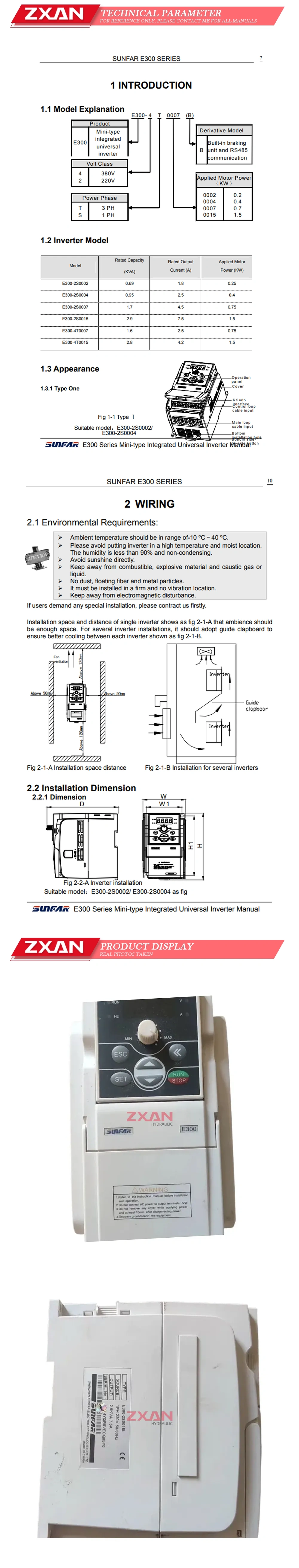SUNFAR E300-2S0015L Description