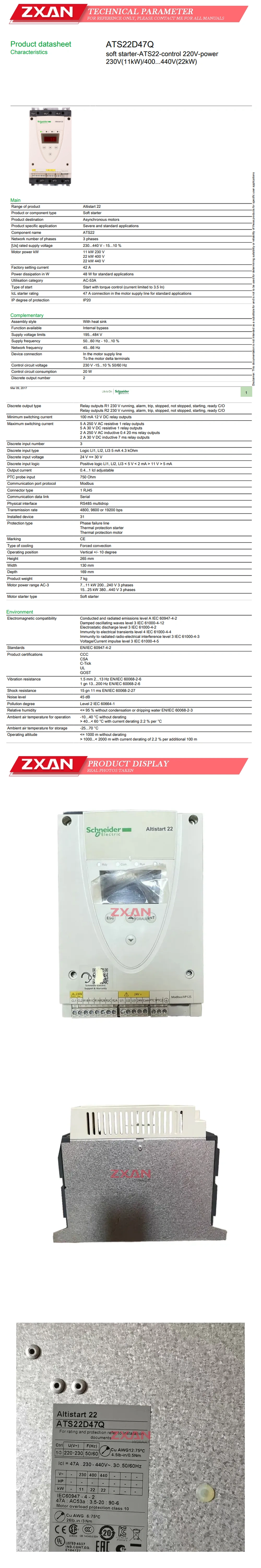 Schneider ATS22D47Q Description