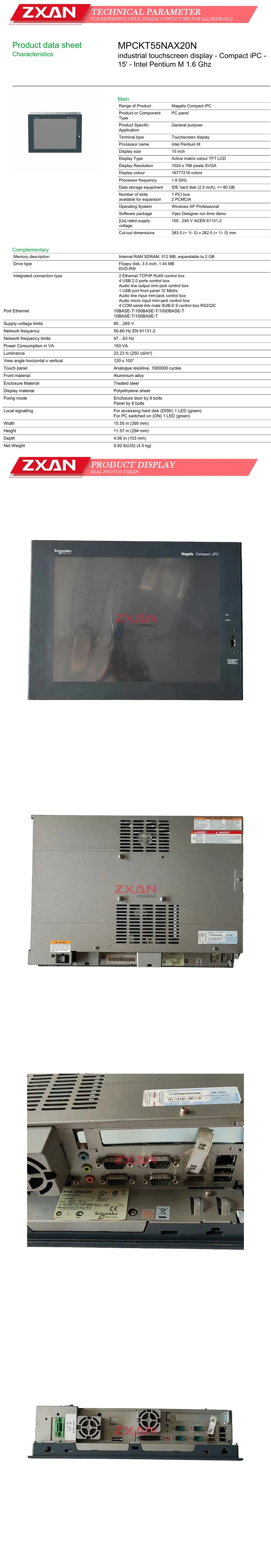 Schneider MPCKT55NAX20N Description