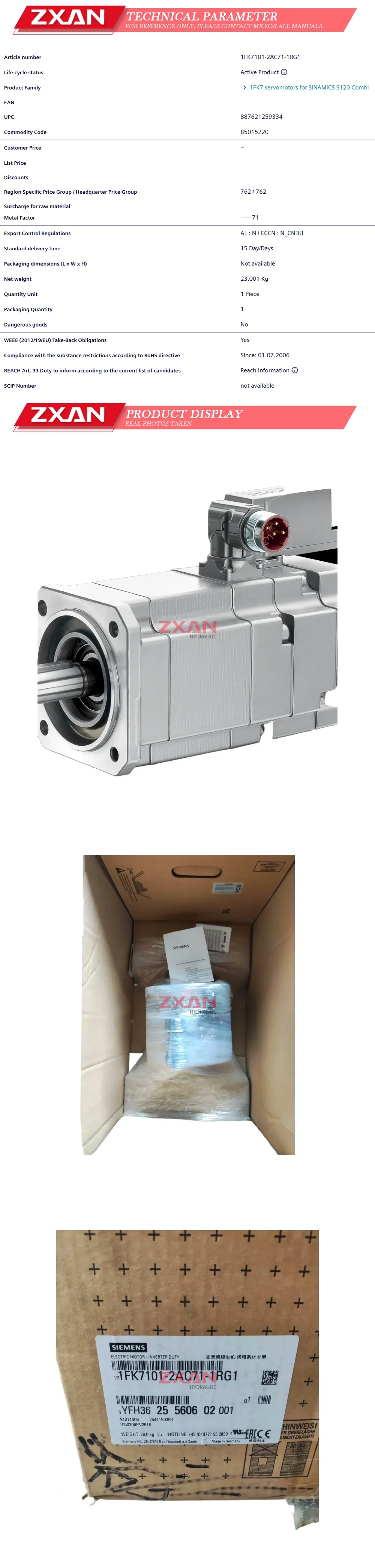 Siemens 1FK7101-2AC71-1RG1 Description