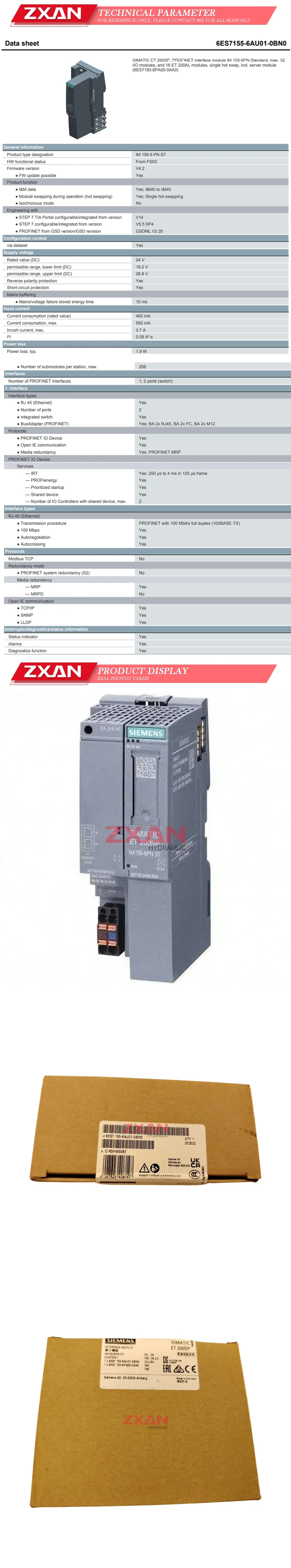 Siemens 6ES7 155-6AU01-0BN0 Description