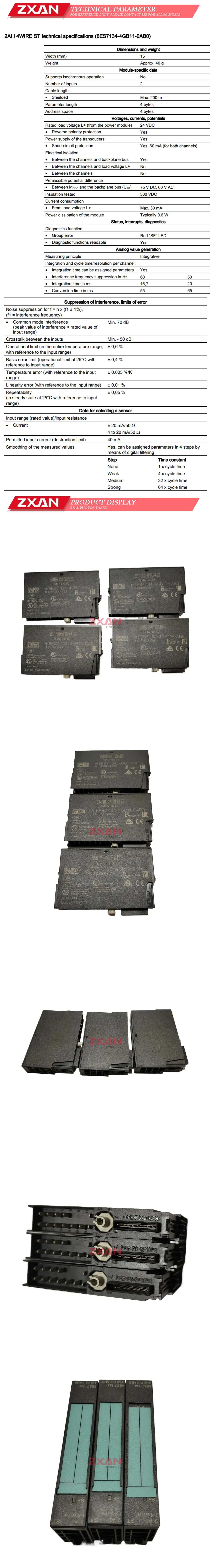 Siemens 6ES7134-4GB11-0AB0 Description