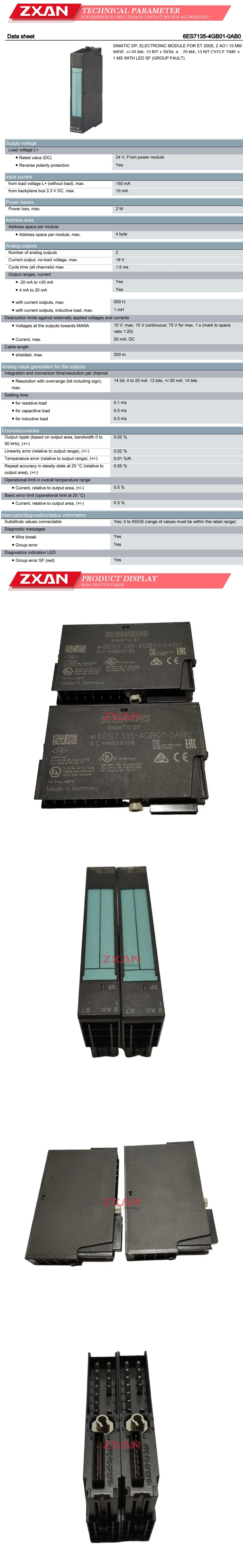 Siemens 6ES7135-4GB01-0AB0 Description