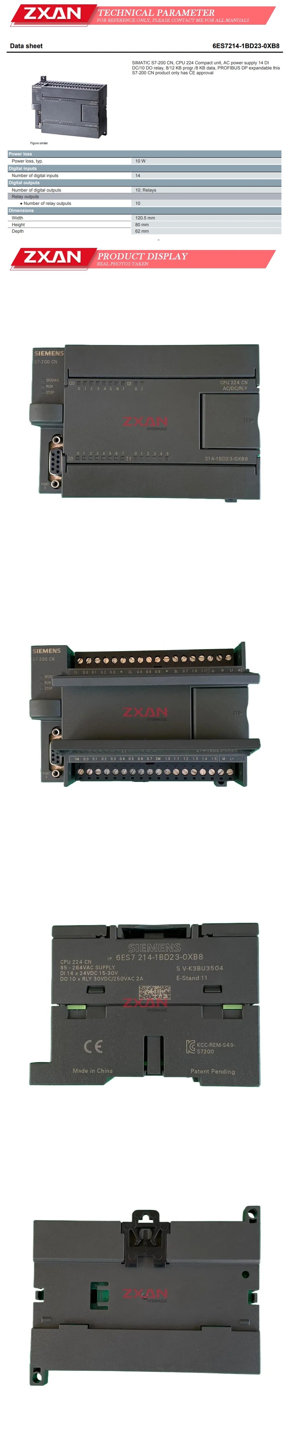 Siemens 6ES7214-1BD23-0XB8 Description