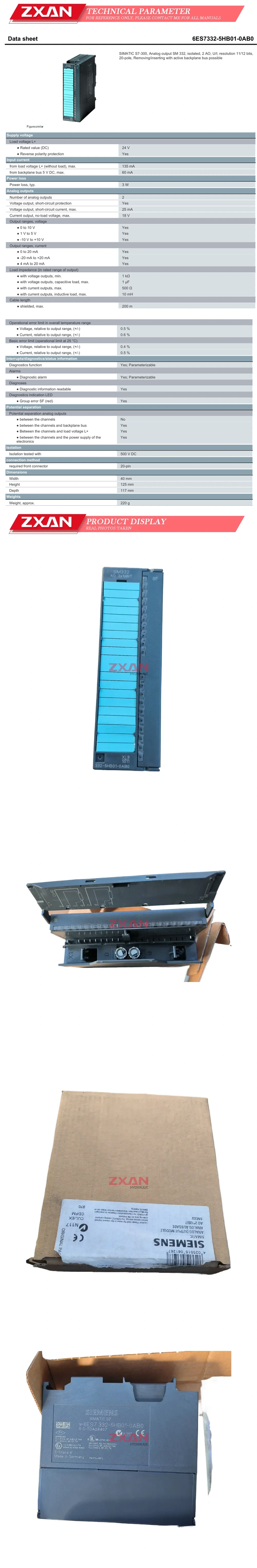 Siemens 6ES7332-5HB01-0AB0 Description