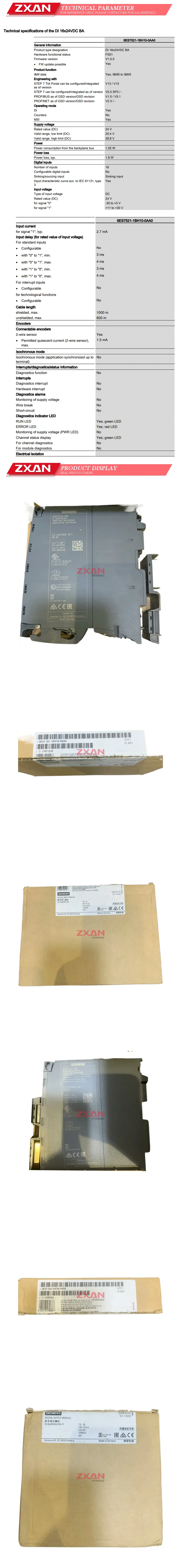 Siemens 6ES7521-1BH10-0AA0 Description