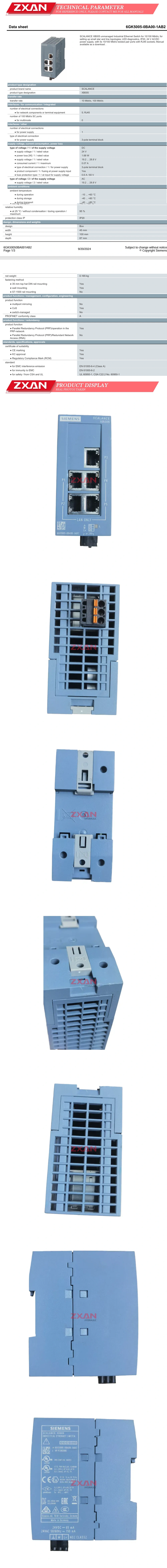 Siemens 6GK5005-0BA00-1AB2 Description