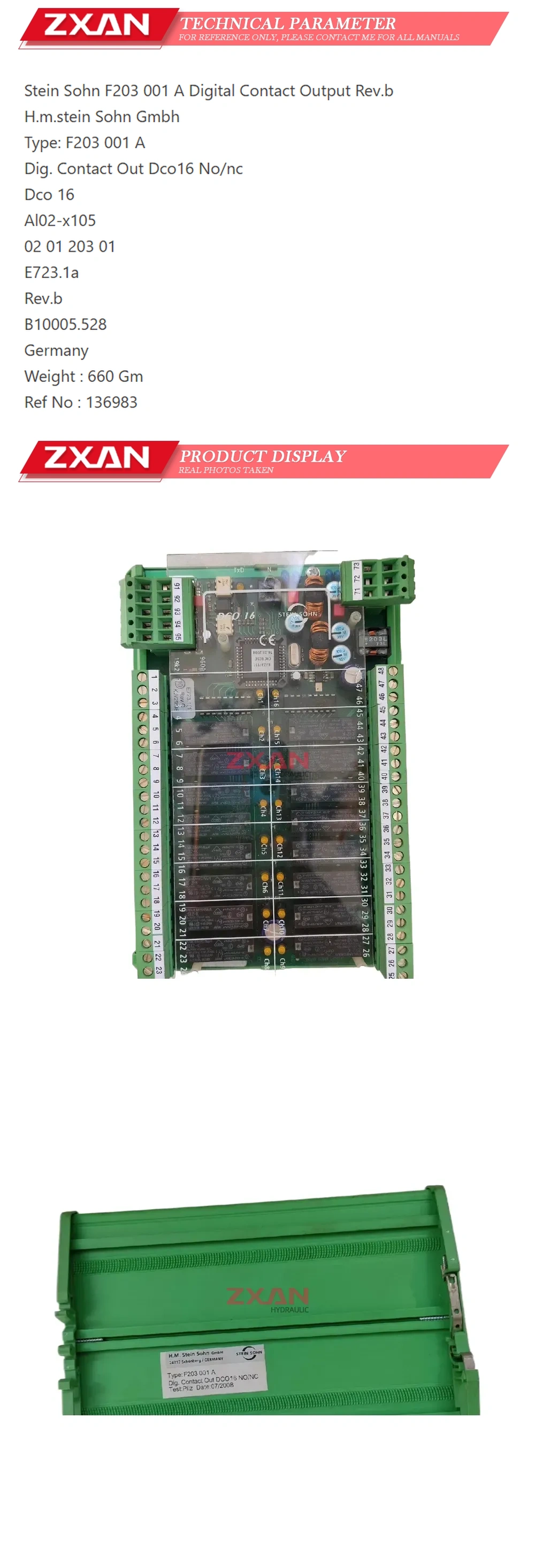 Stein Sohn F203 001 A DCO 16 Description