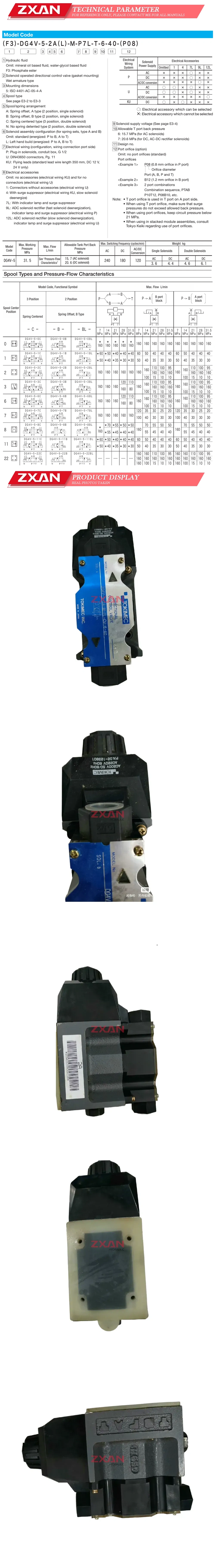 Tokimec DG4V-5-2A-M-PL-OV-6-40 Description