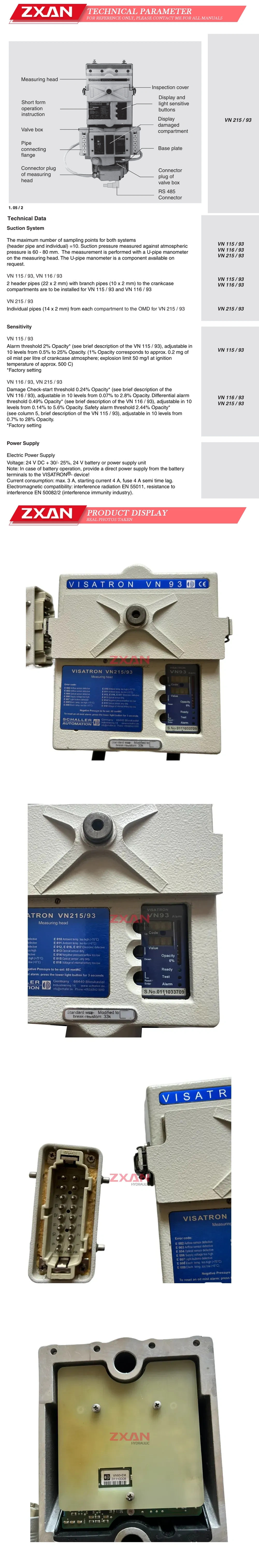 VISATRON V215/93 Description