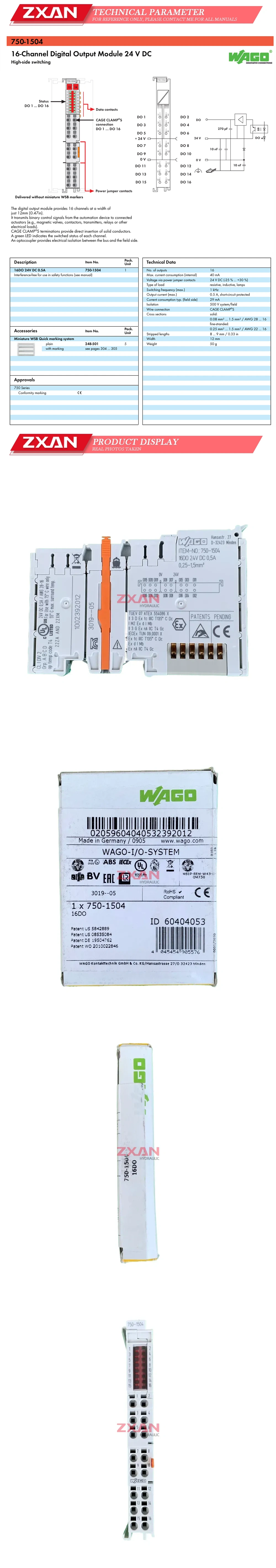 WAGO 750-1504 Description