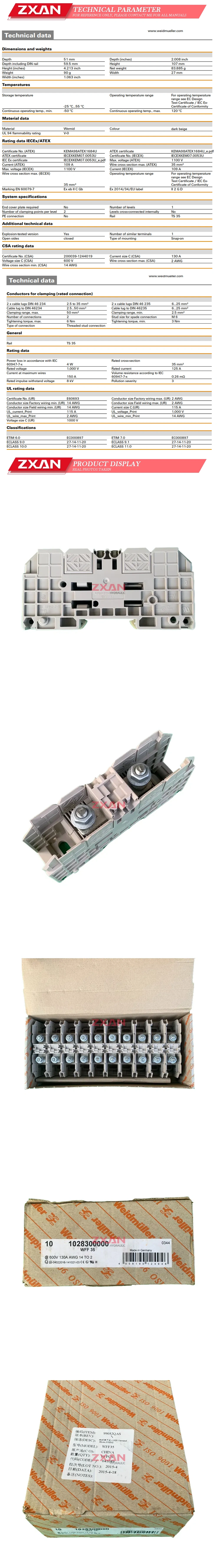 Weidmuller WFF35 Description