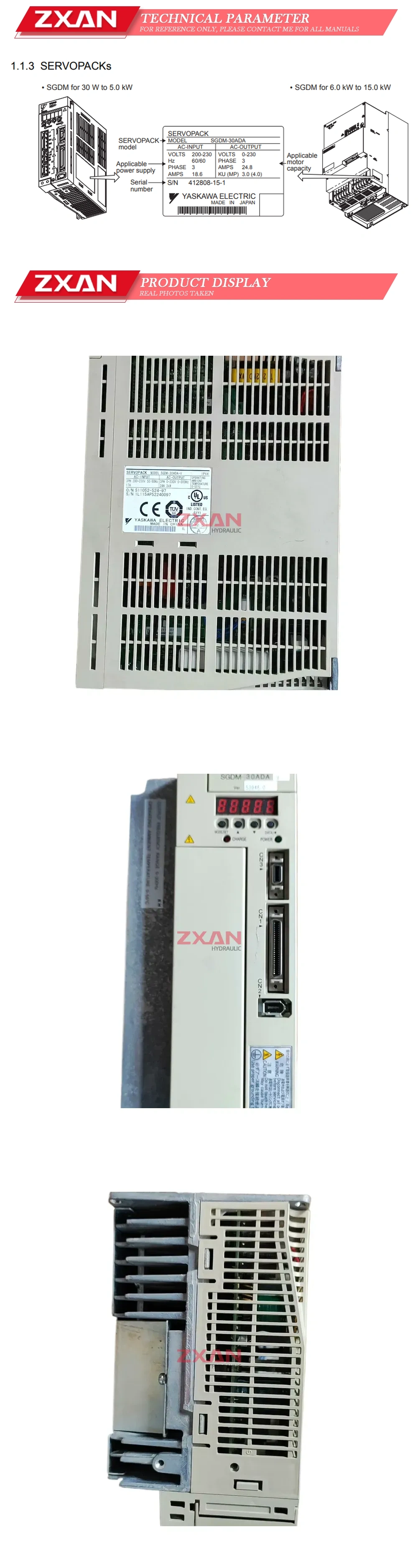YASKAWA SGDM-30ADA-V Description