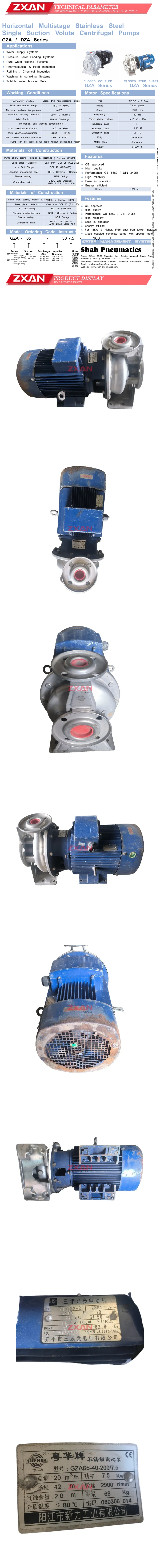 YUEHUA GZA65-40-200/7.5 Description