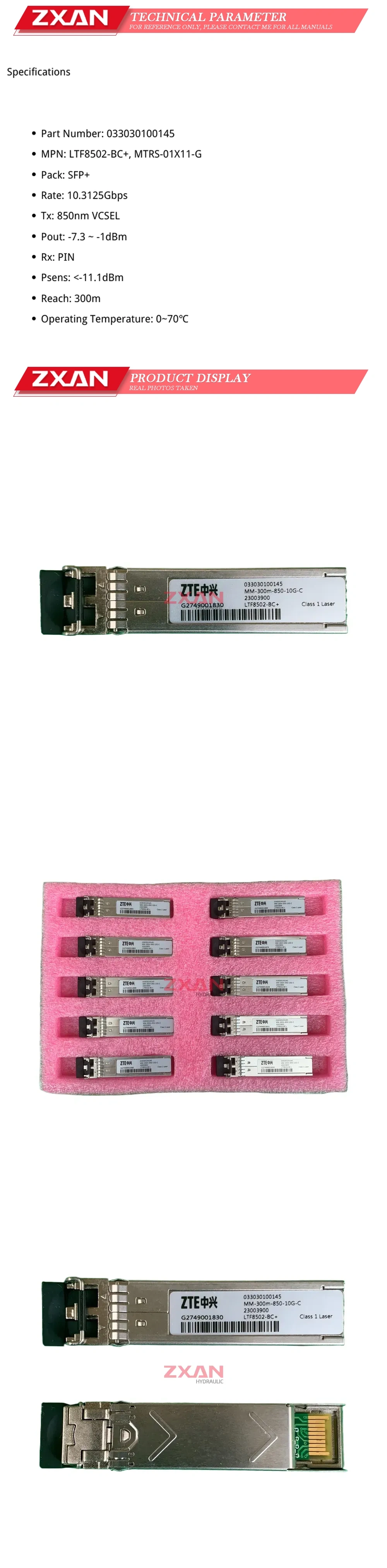 ZTE MM-300m-850-10G-C Description