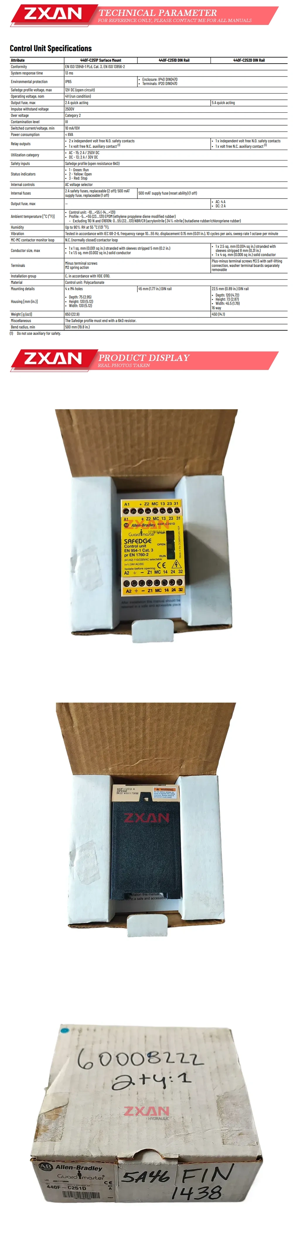 Allen Bradley 440F-C251D Description
