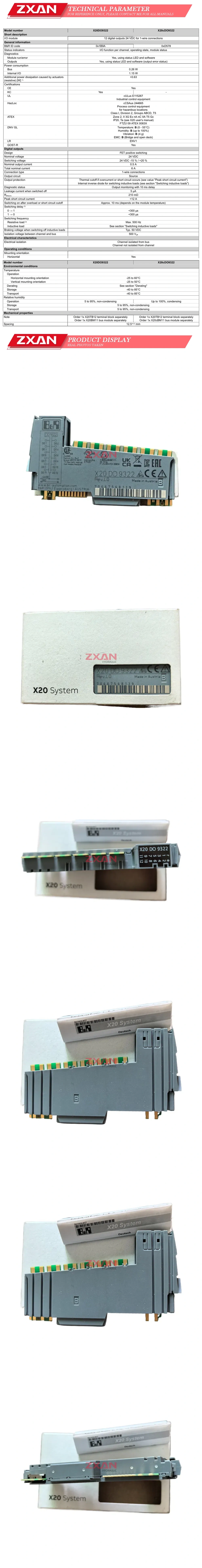 B&R X20DO9322 Description