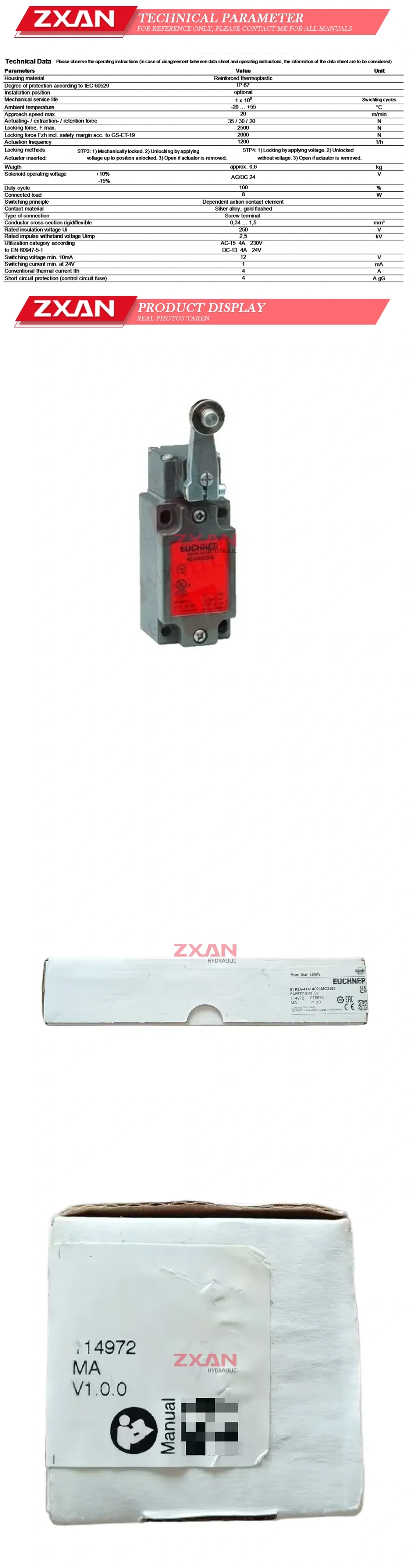 EUCHNER STP3A-4141A024MC23 Description