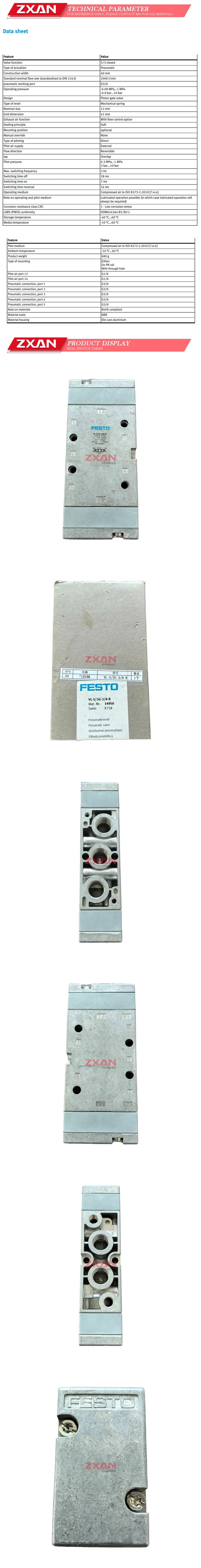 Festo VL-5/3G-3/8-B Description