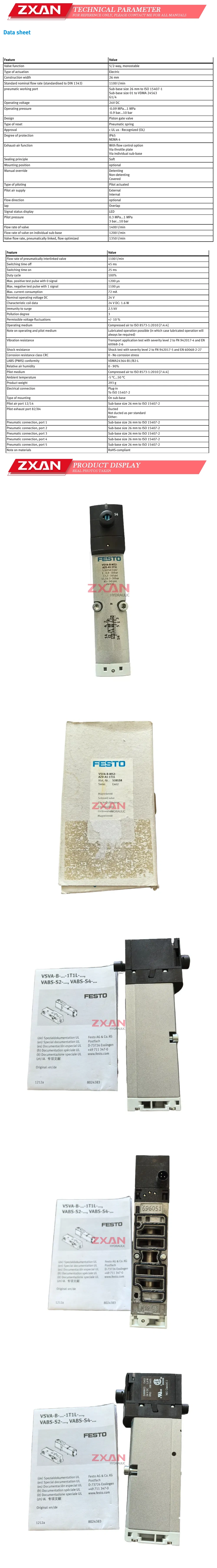 Festo VSVA-B-M52-AZD-A1-1 Description
