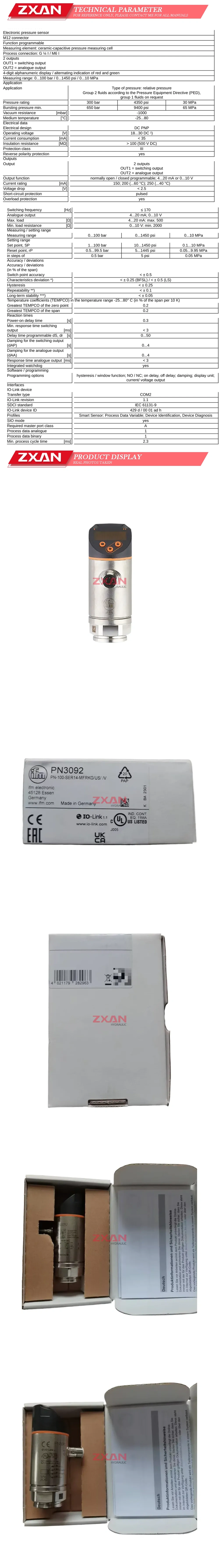 IFM PN3092 Description