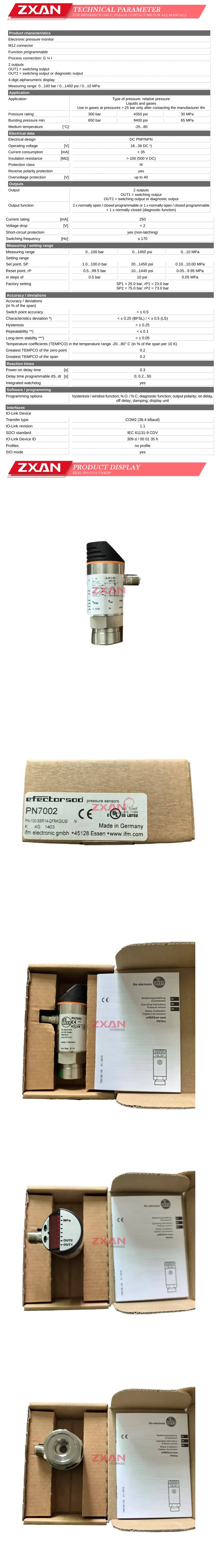 IFM PN7002 Description