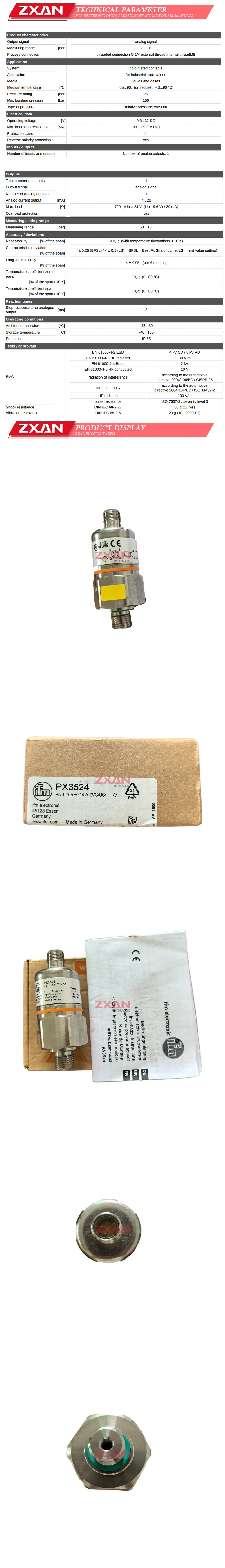 IFM PX3524 Description