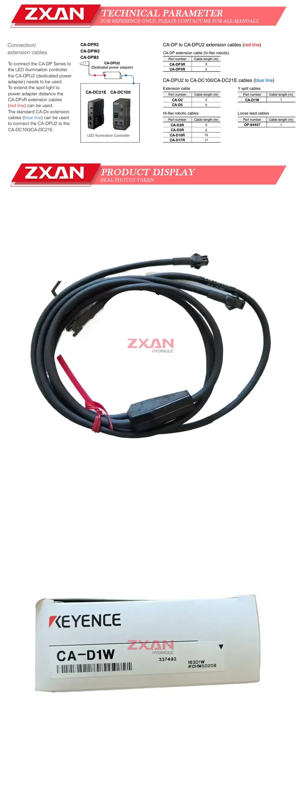 KEYENCE CA-D1W Description