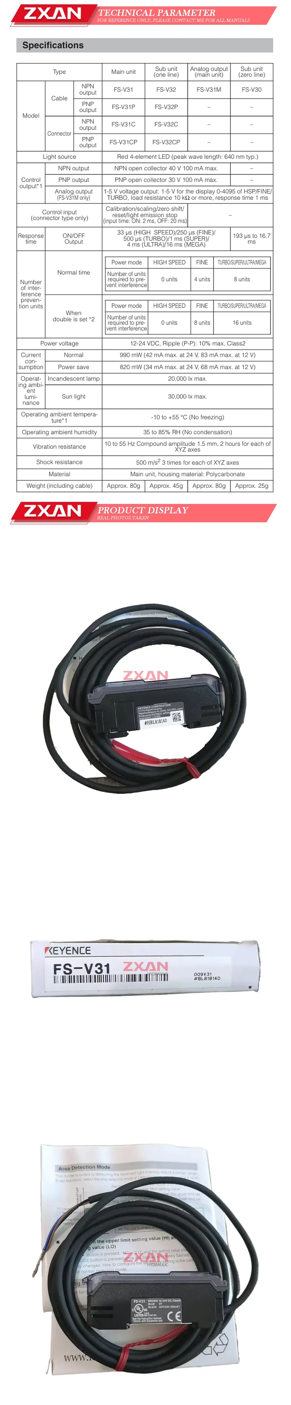 KEYENCE FS-V31 Description