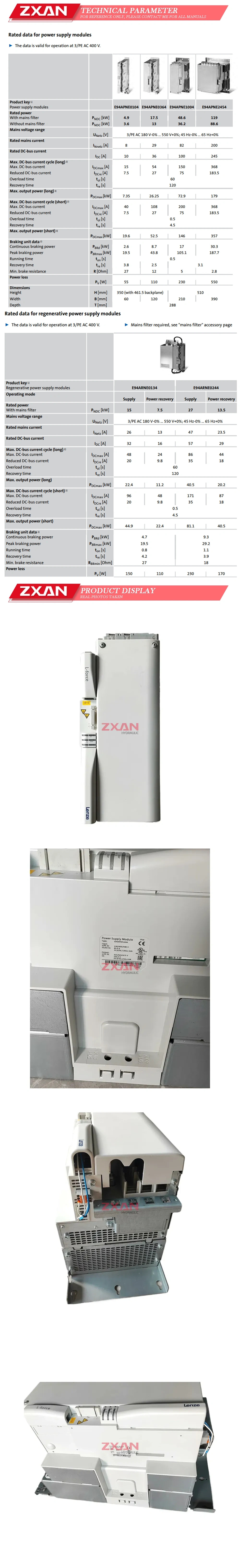 LENZE E94APNE1004 Description