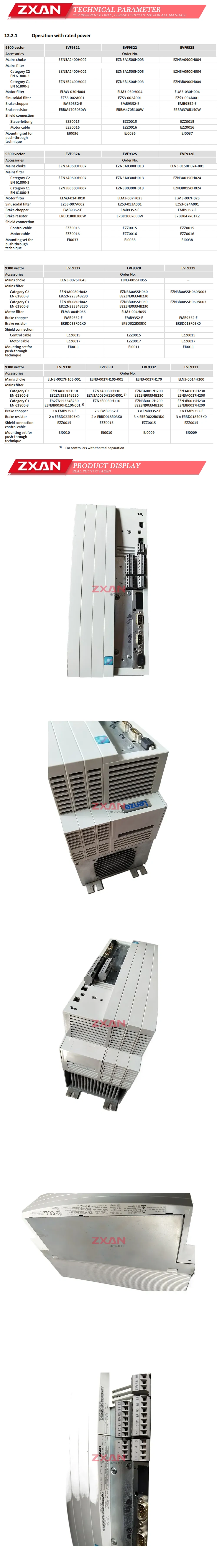 LENZE EVF9325-EV Description