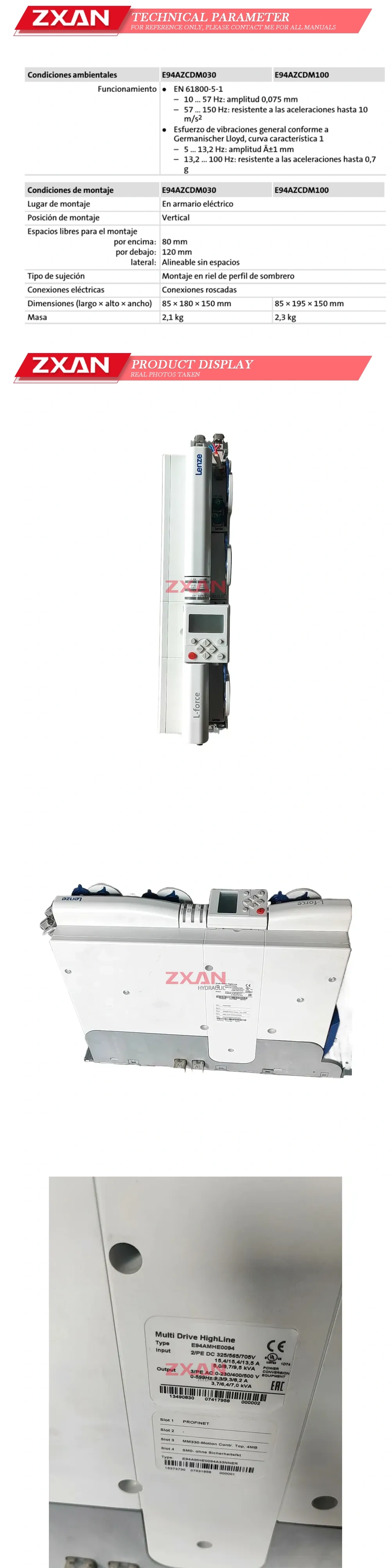 Lenze E94AMHE0094 Description