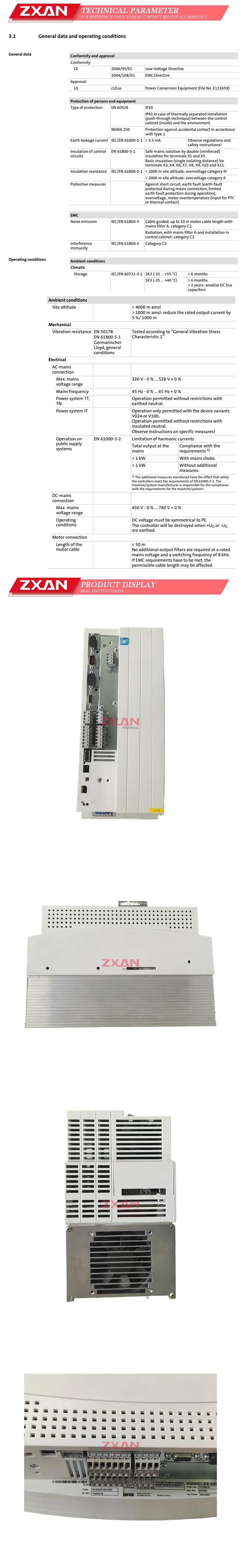 Lenze EVS9325-ESV004 Description
