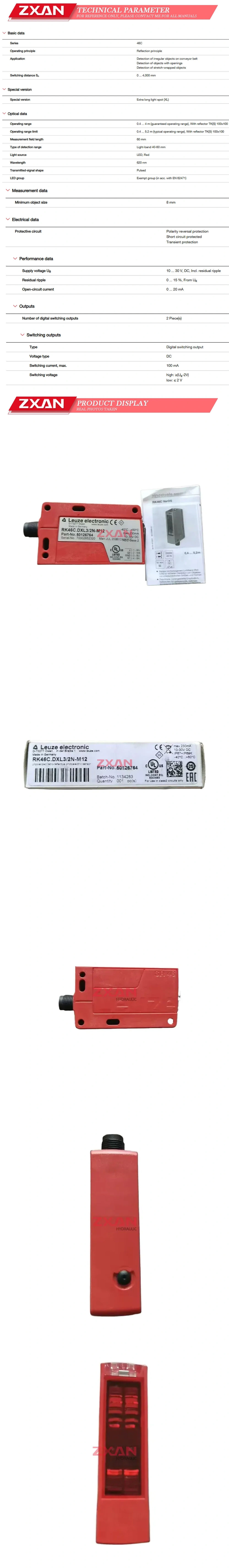 Leuze PK46C.DXL3/2N-M12 Description