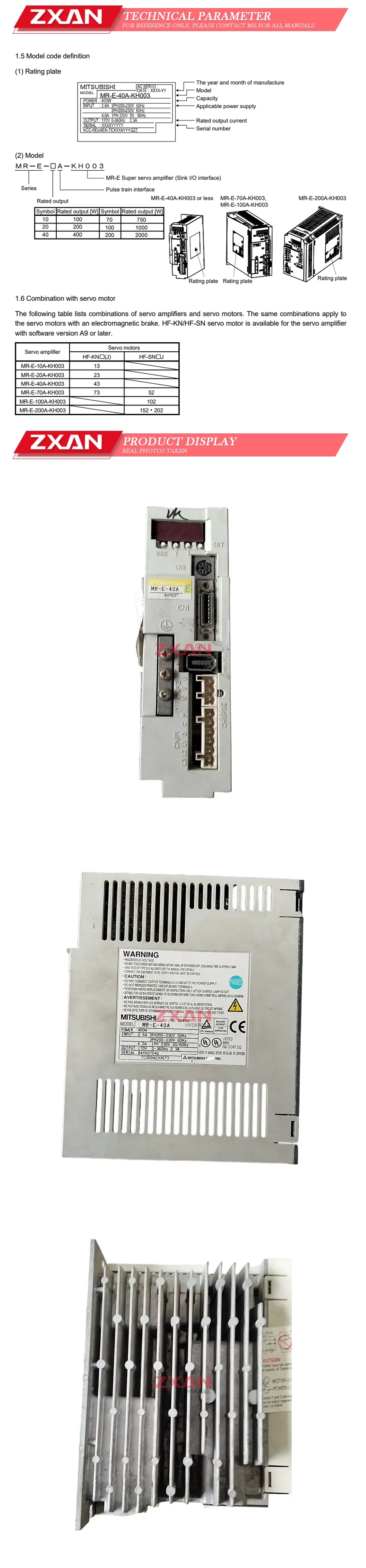 MITSUBISHI MR-E-40A Description
