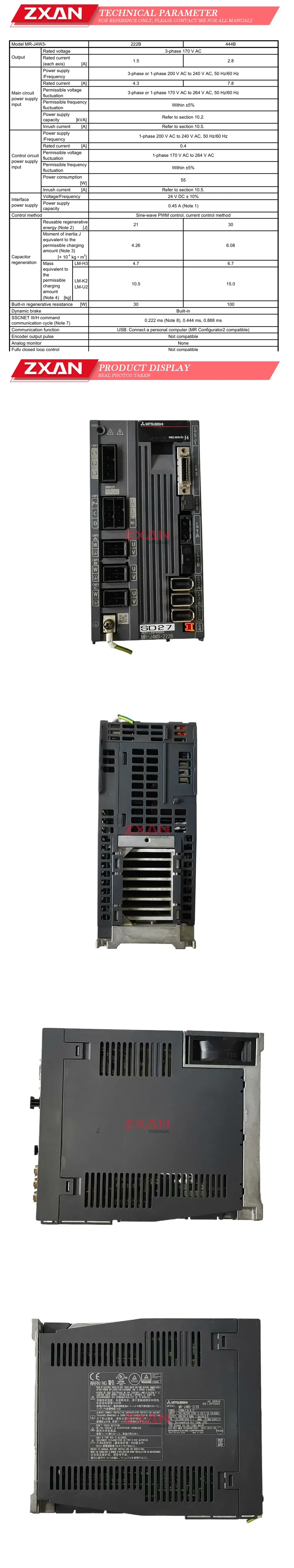MITSUBISHI MR-J4W3-222b Description